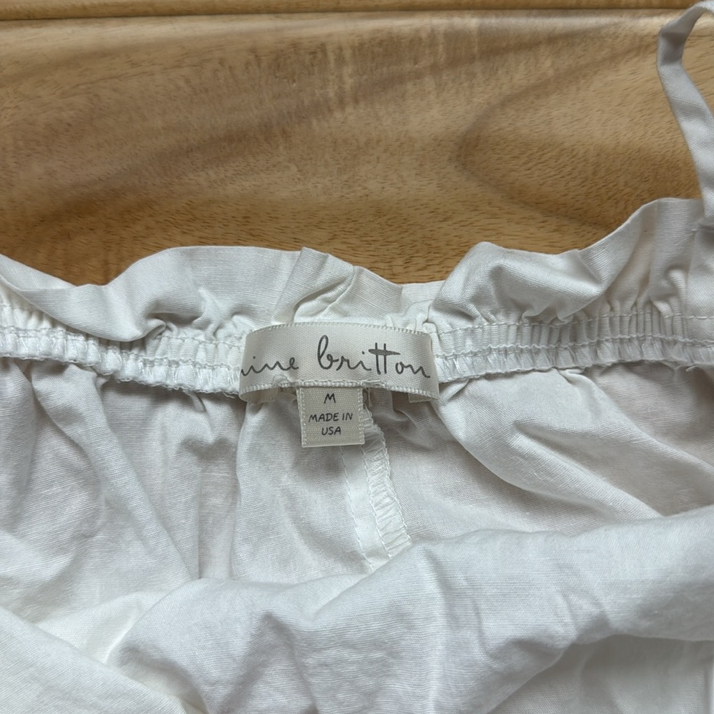 Nine Britton Elegant White Top - Picture 3 of 6